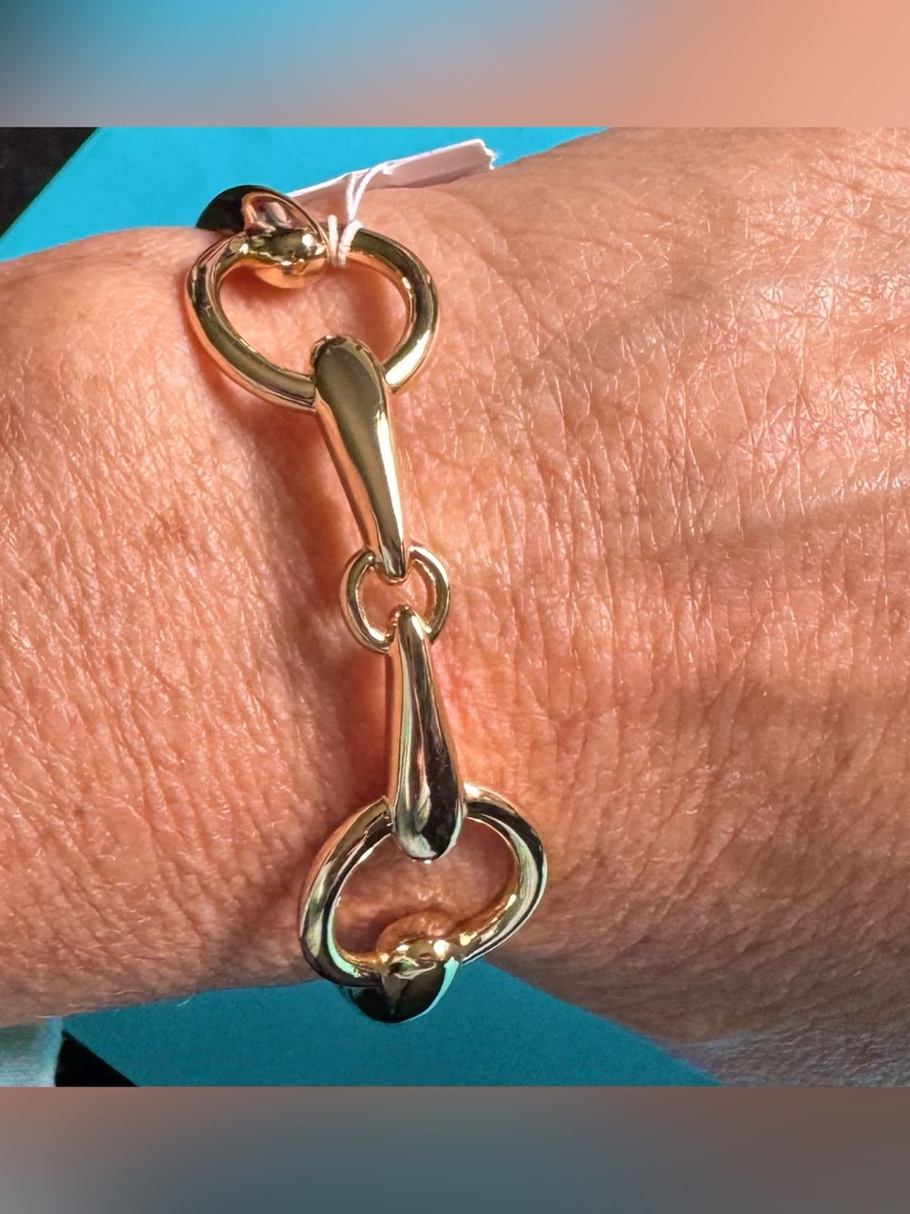 NWT RALPH LAUREN Gold Toned Snaffle Horse Bit Bracelet